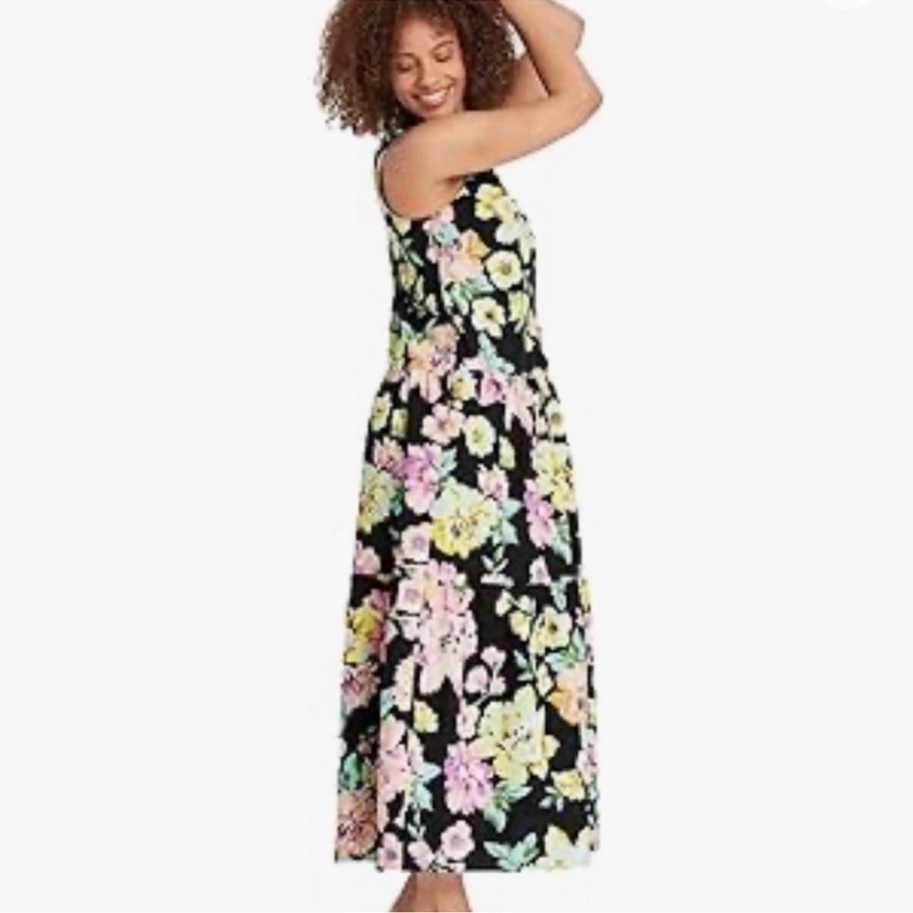 Floral Sleeveless Maxi Dress who what wear size large
